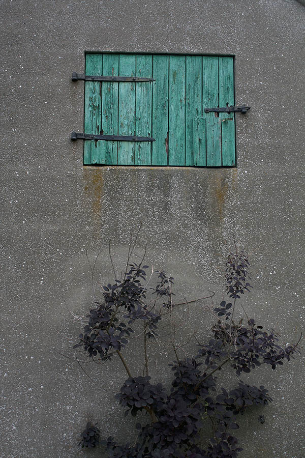 Photo 00493: Worn, green trapdoor