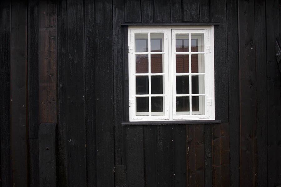 Photo 01424: White window with two frames and 16 panes