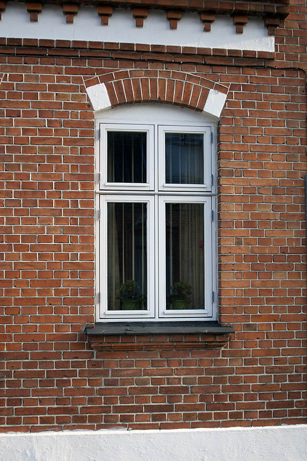 Photo 02056: New, white window with four frames