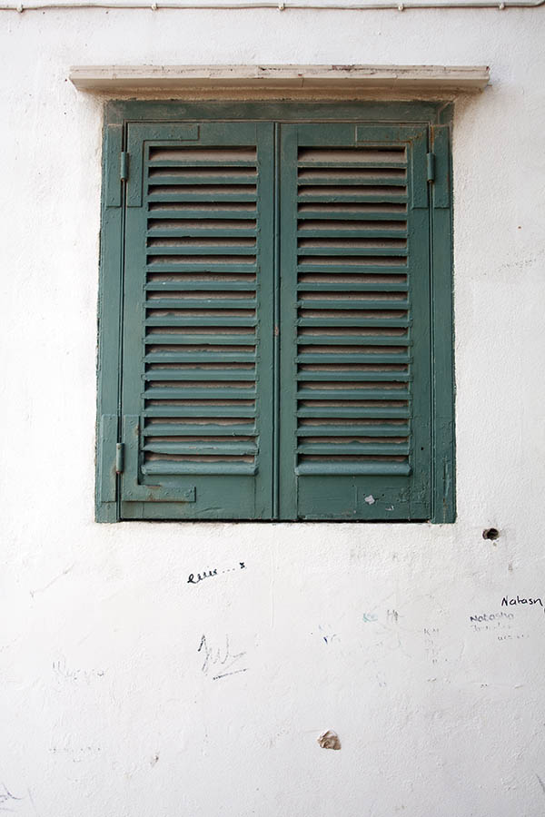 Photo 02928: Window with green shutters