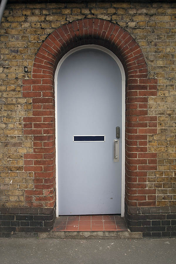Photo 04804: Formed, grey door