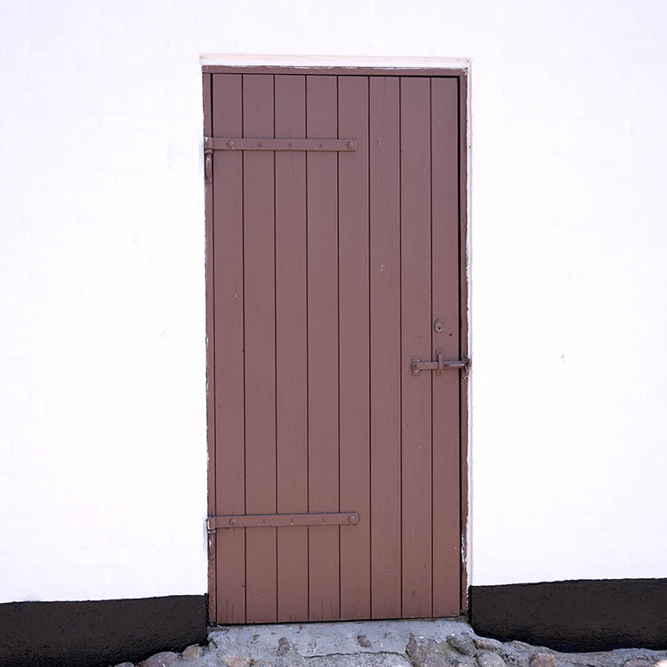 Photo 08671: Brown door made of planks