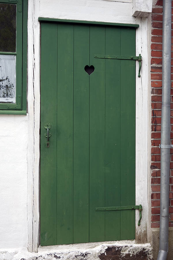 Photo 11131: Green door made of planks