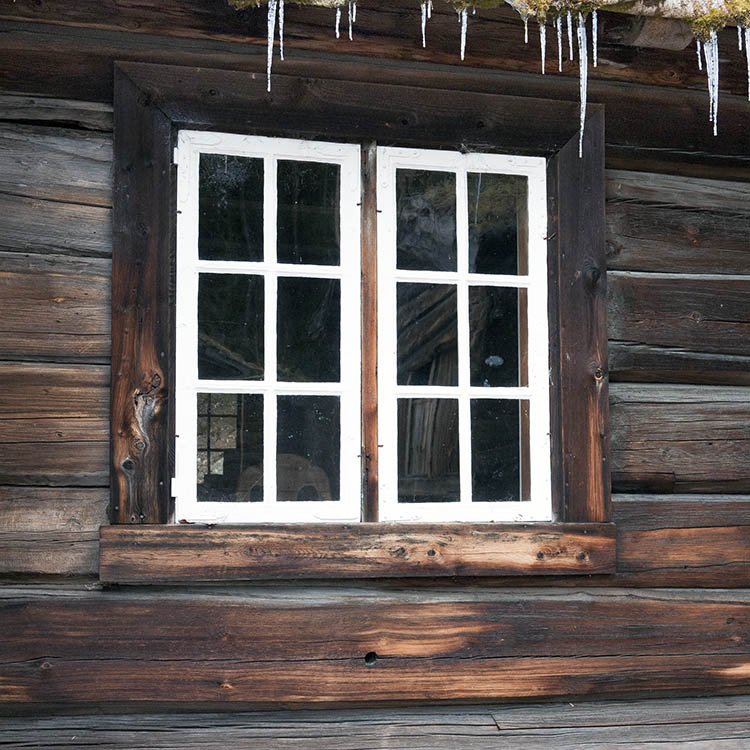 Photo 17319: White window with two frames and 12 panes