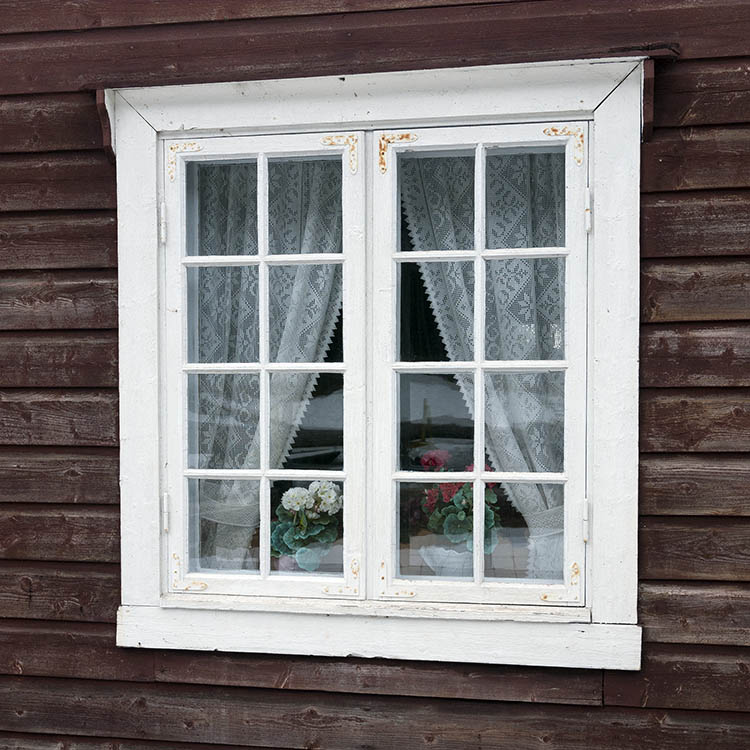 Photo 17434: White window with two frames and 16 panes