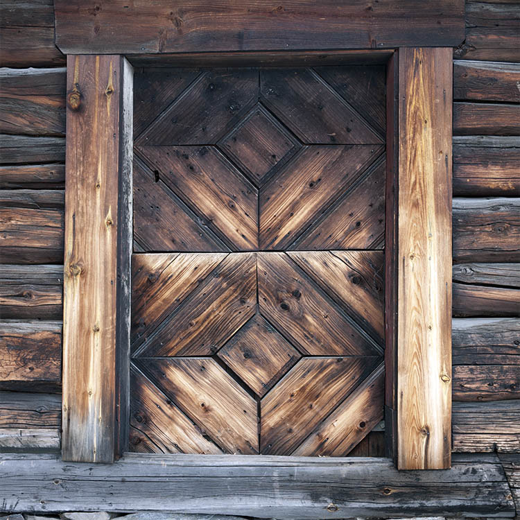 Photo 17483: Oiled half-door made of boards