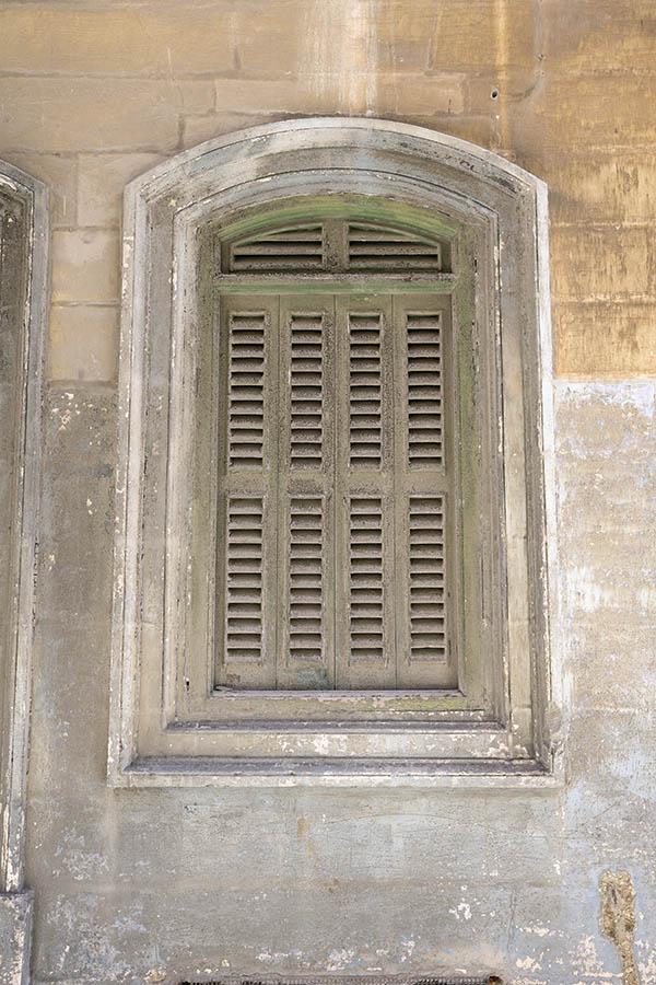Photo 24127: Worn, formed, green shutters in five parts