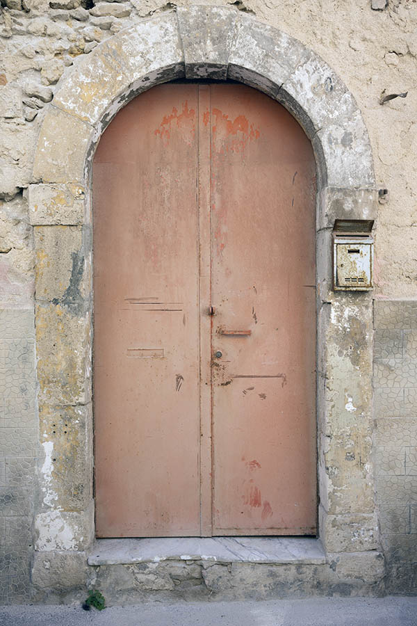 Photo 24376: Brown metal double door