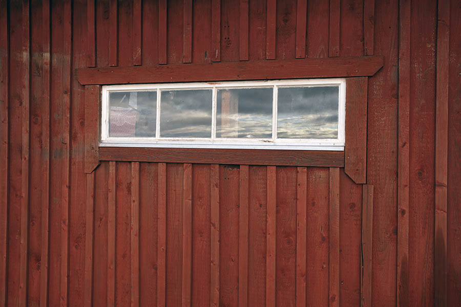 Photo 27343: Narrow, white window with four panes