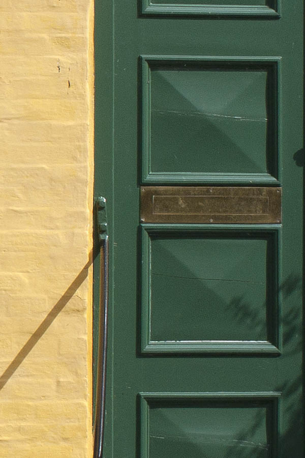 Photo 00453: Green door and windows