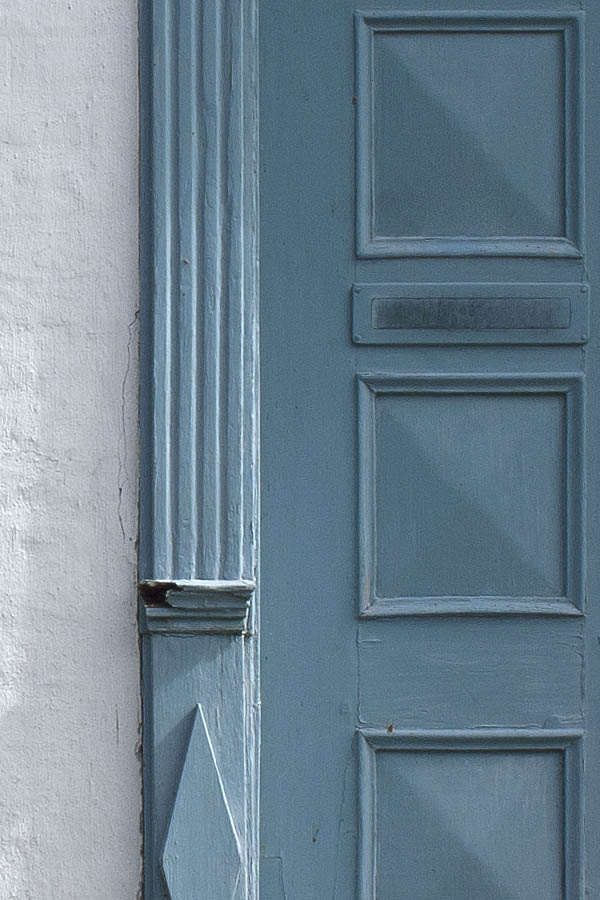 Photo 00464: Teal door and window