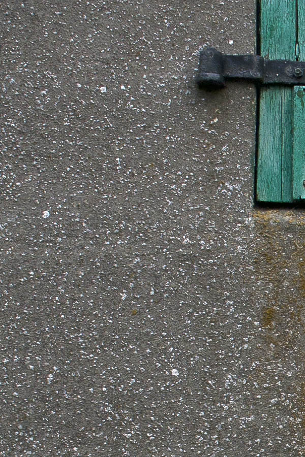 Photo 00493: Worn, green trapdoor