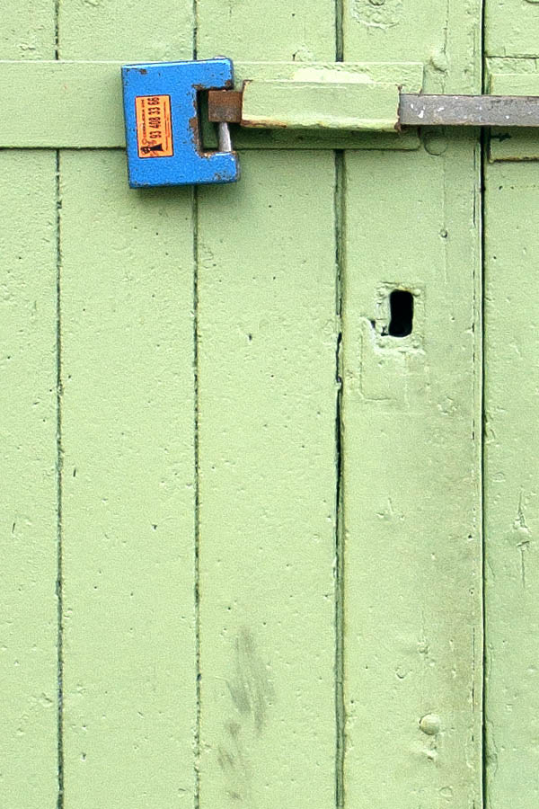 Photo 02299: Formed, light green double door