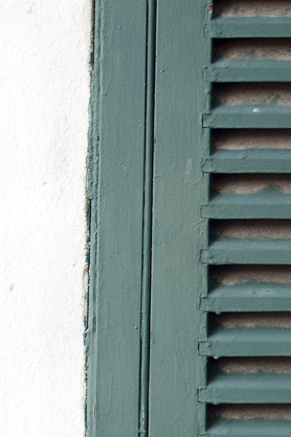 Photo 02928: Window with green shutters