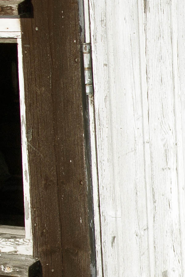 Photo 03418: White cottage door and windows blocked by snow
