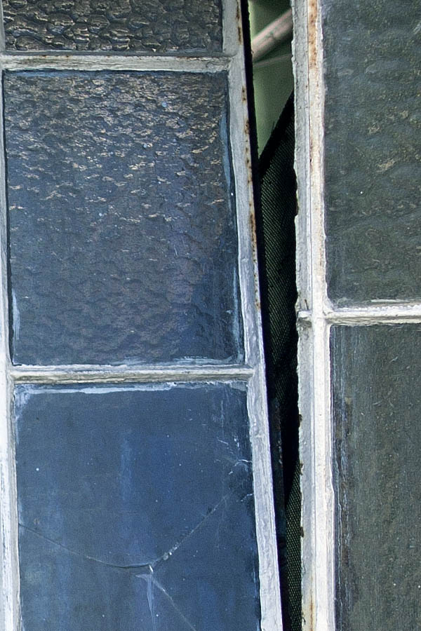 Photo 04347: White metal window with 20 panes