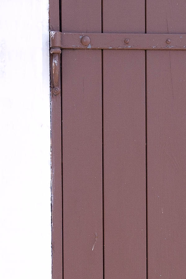 Photo 08671: Brown door made of planks