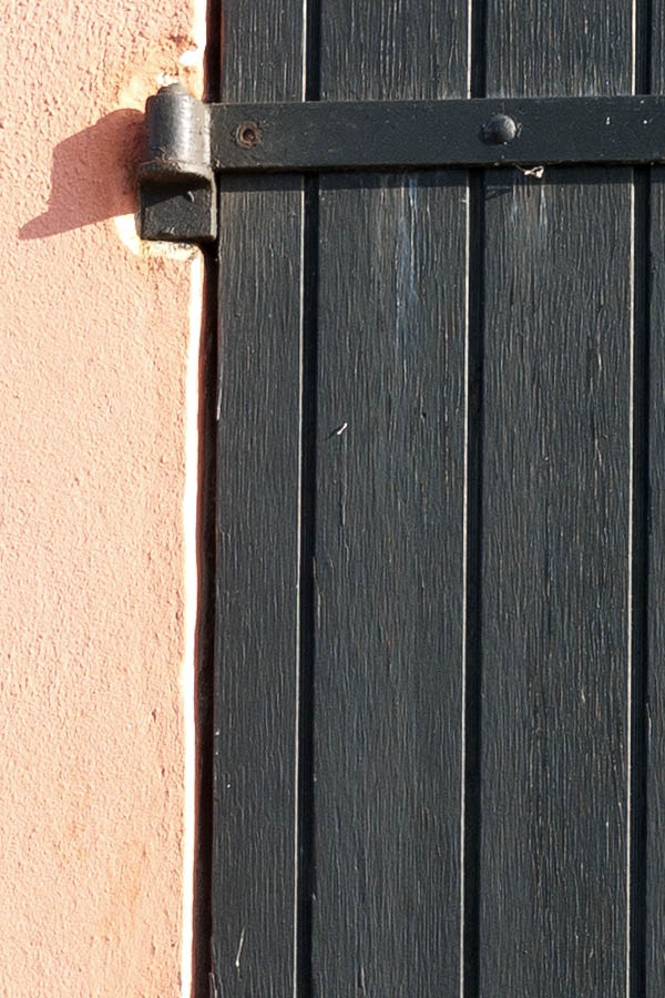 Photo 10025: Black, formed shutters
