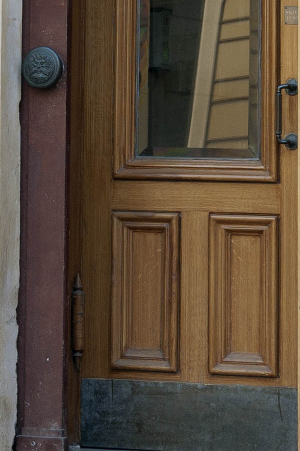 Photo 10051: Panelled, lacquered double door