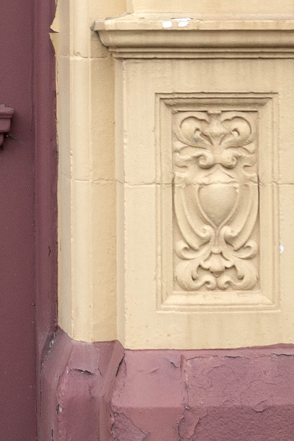Photo 11484: Panelled, brown door