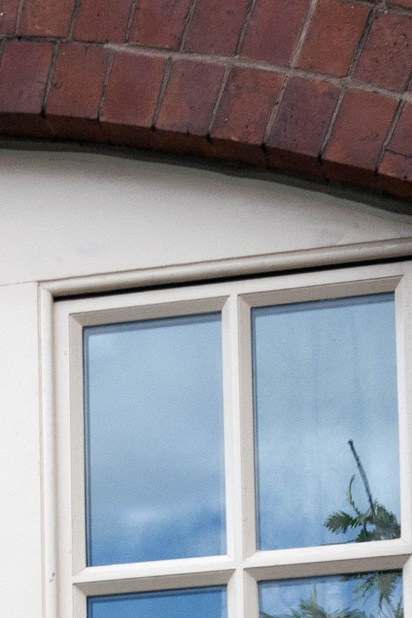 Photo 11577: Large, white sash window with six frames and 22 panes