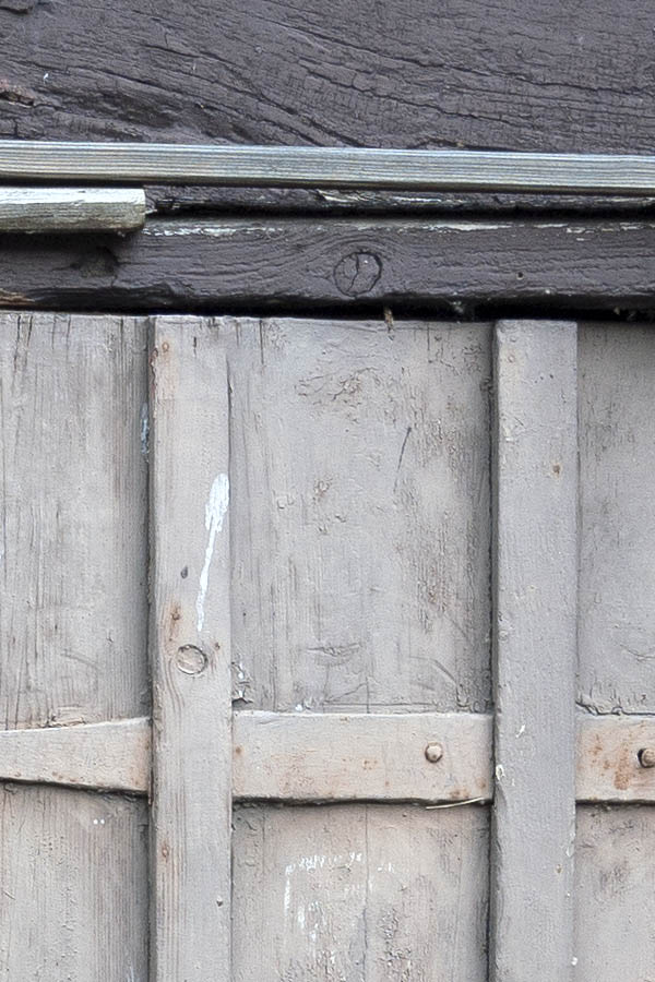 Photo 11811: Worn, grey gate made of planks