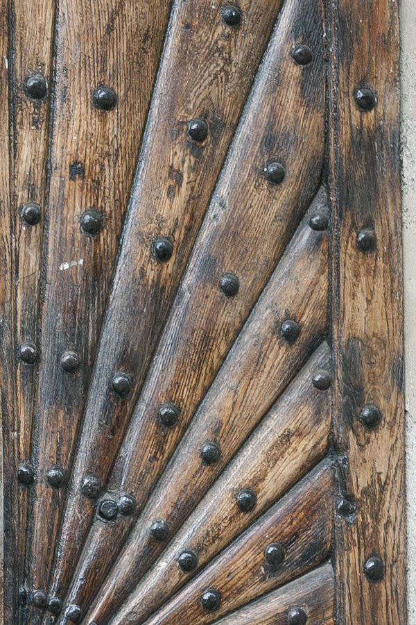 Photo 13728: Panelled, lacquered double door with fan light