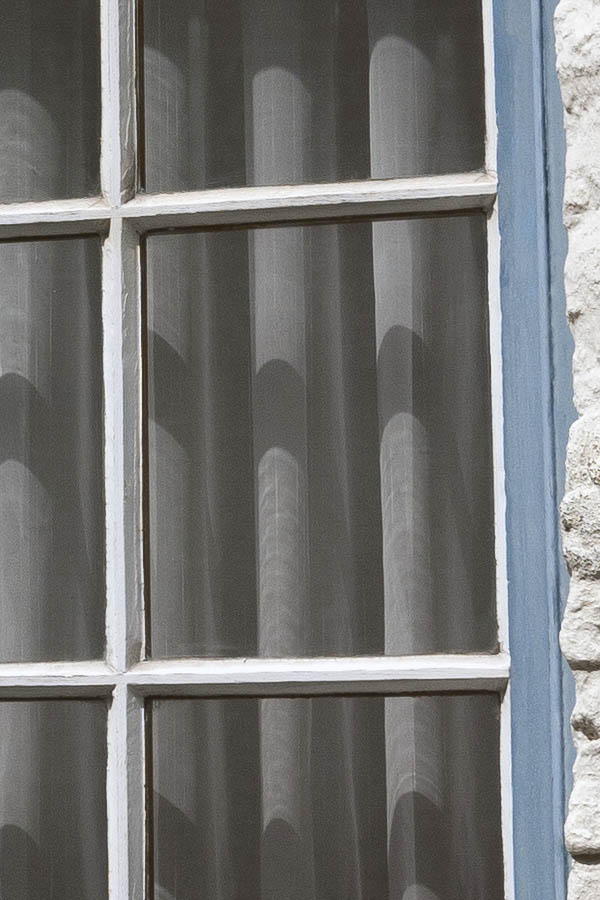 Photo 15770: Light blue and white window with four frames and 20 panes