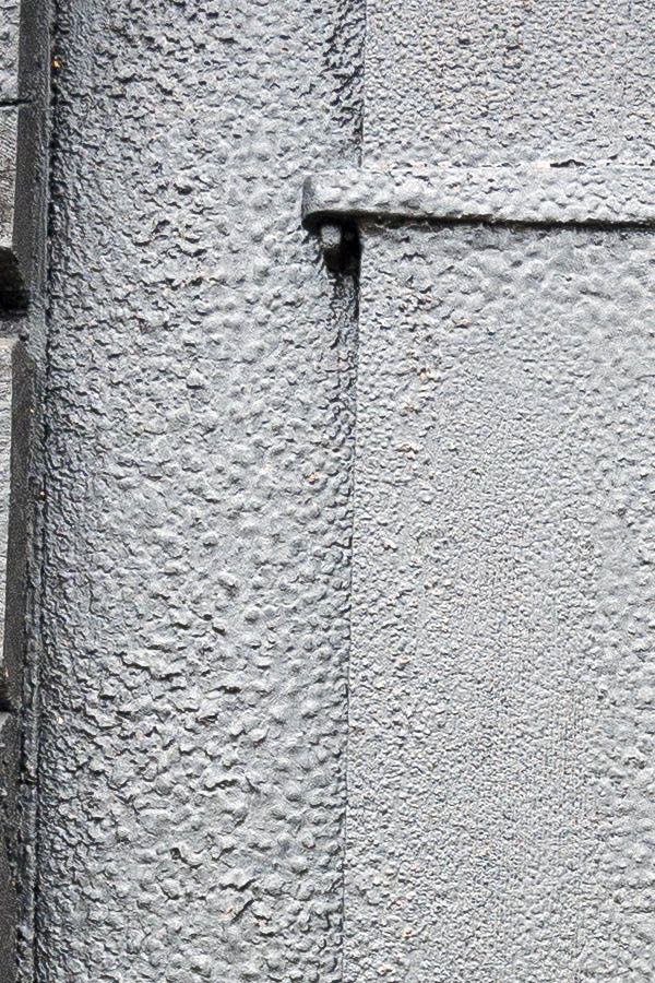 Photo 17222: Oiled, black door of boards