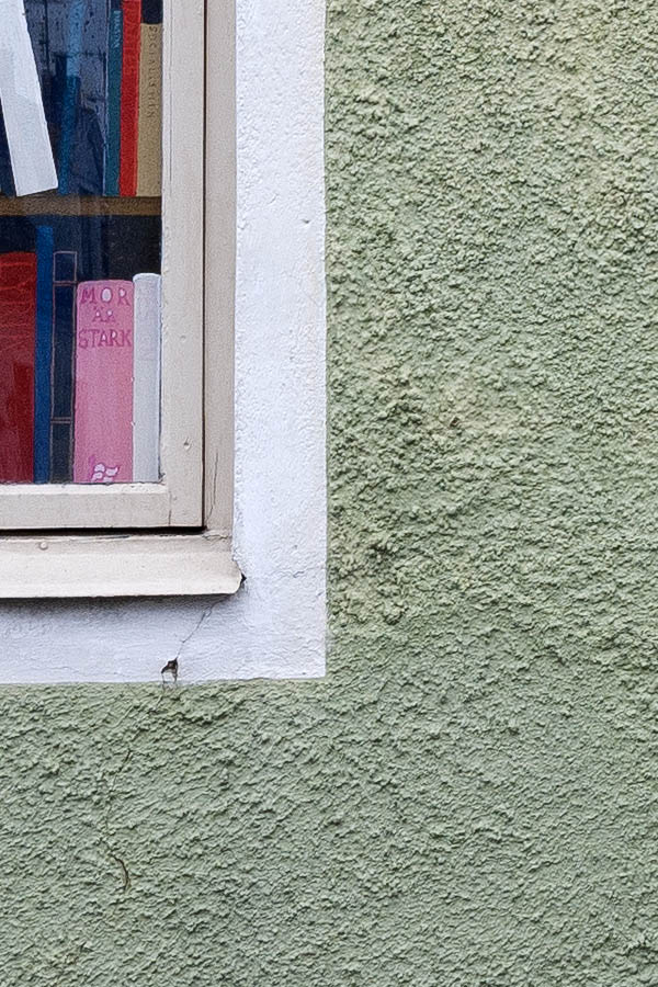 Photo 18418: Two light yellow windows with four frames each