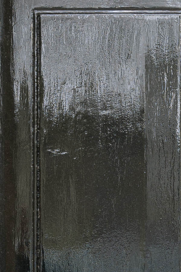 Photo 18781: Panelled, black door