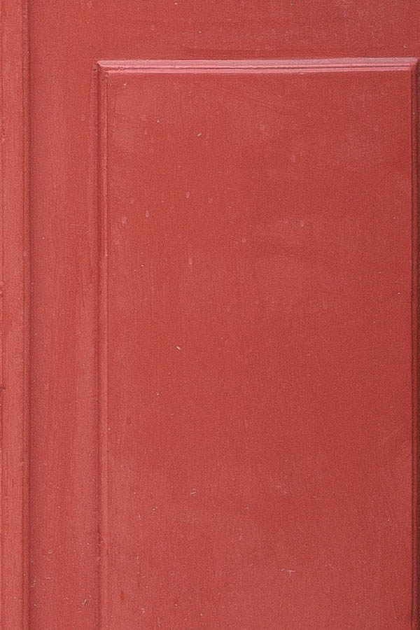 Photo 23809: Formed, panelled, red gate with door lights and minor door