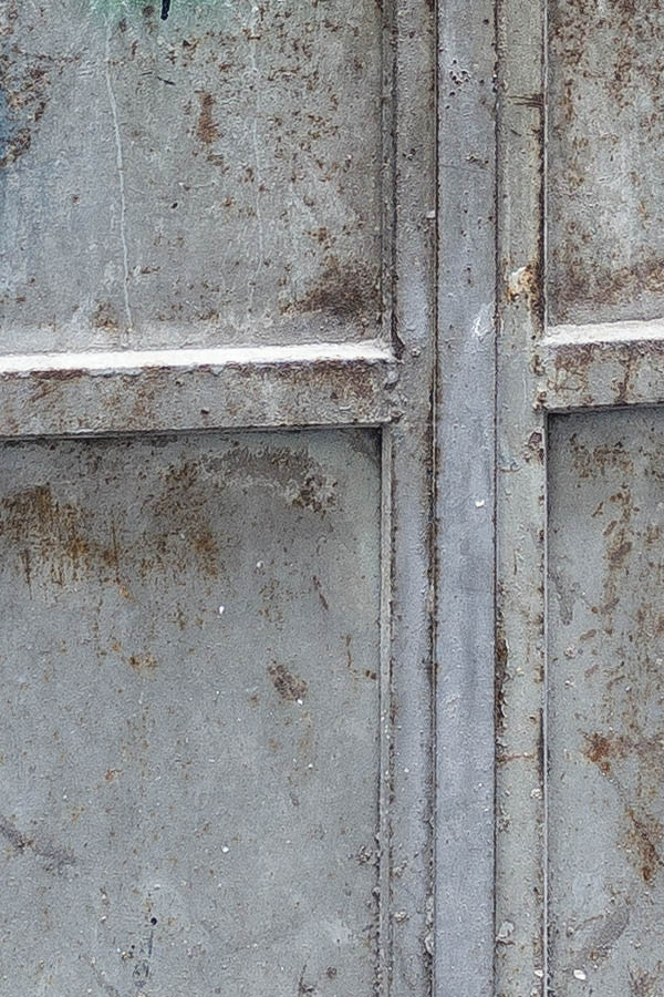 Photo 23888: Decayed, grey metal gate