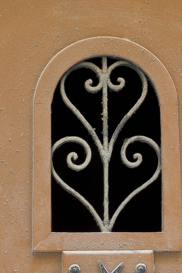 Photo 24041: Yellow plate door with top window and door light