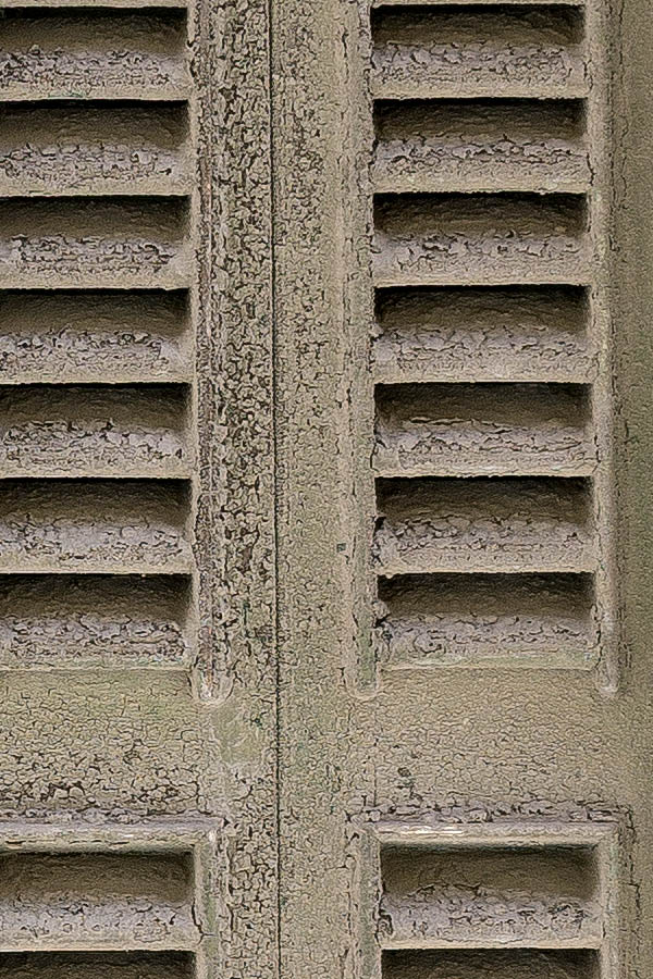 Photo 24127: Worn, formed, green shutters in five parts