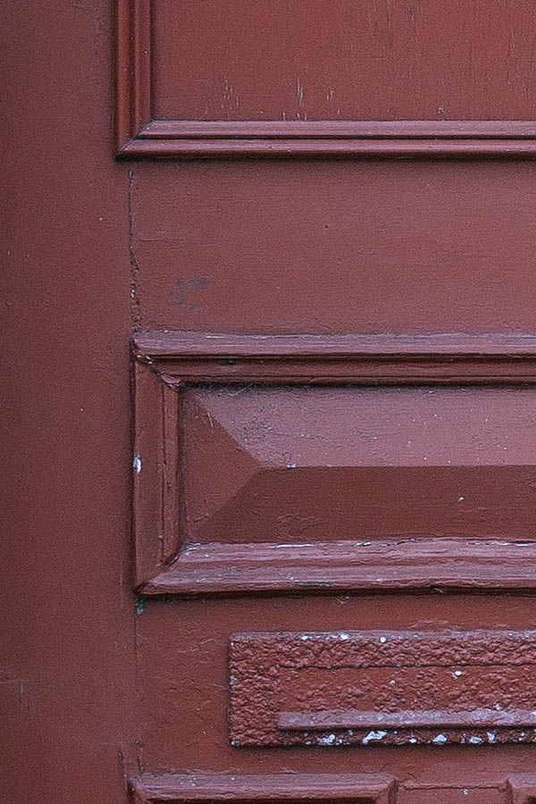 Photo 25069: Panelled, brown double door