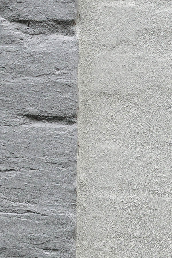 Photo 25077: No window: A light grey indenture in a brick wall painted grey