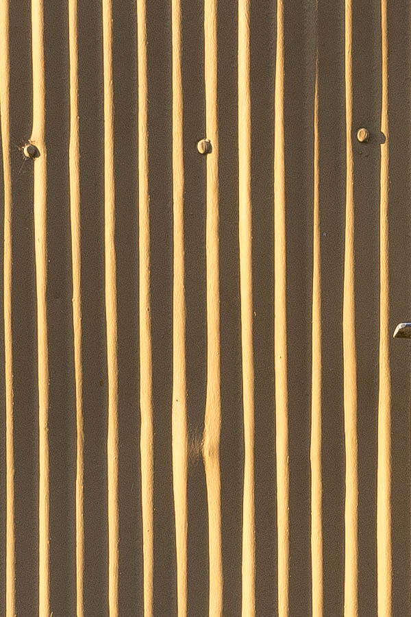 Photo 25640: Yellow metal garage door