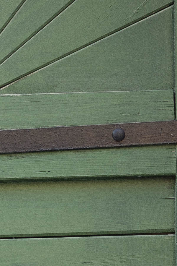 Photo 25938: Formed, panelled, green door