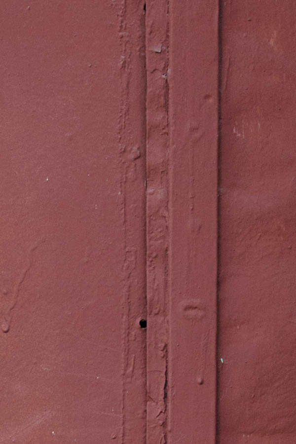Photo 26634: Worn, brown metal door