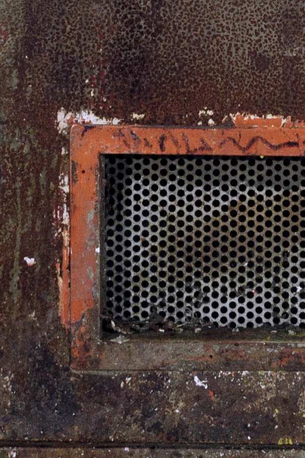 Photo 26958: Decayed, brown metal door