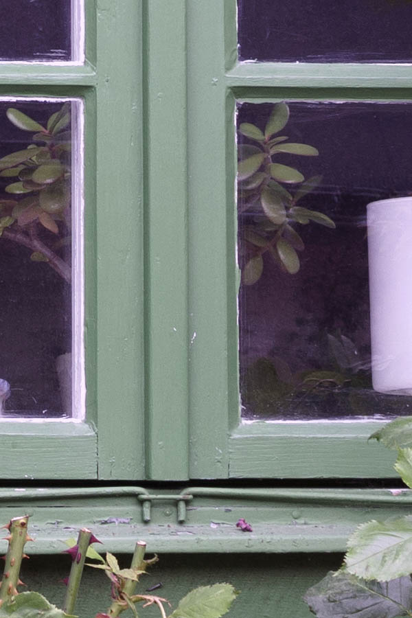 Photo 27112: Green window with two frames and six panes