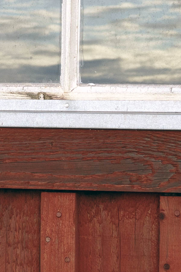 Photo 27343: Narrow, white window with four panes
