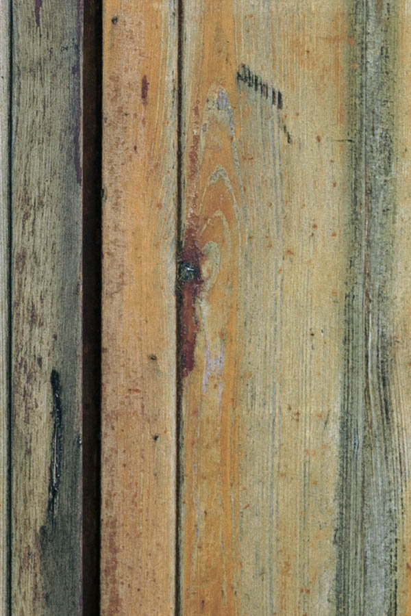 Photo 27344: Worn, oiled door of boards with sidepiece