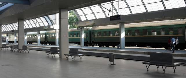 The railway station in Chisinau