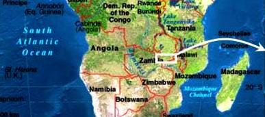 Map of Southern Africa, from National Geographic