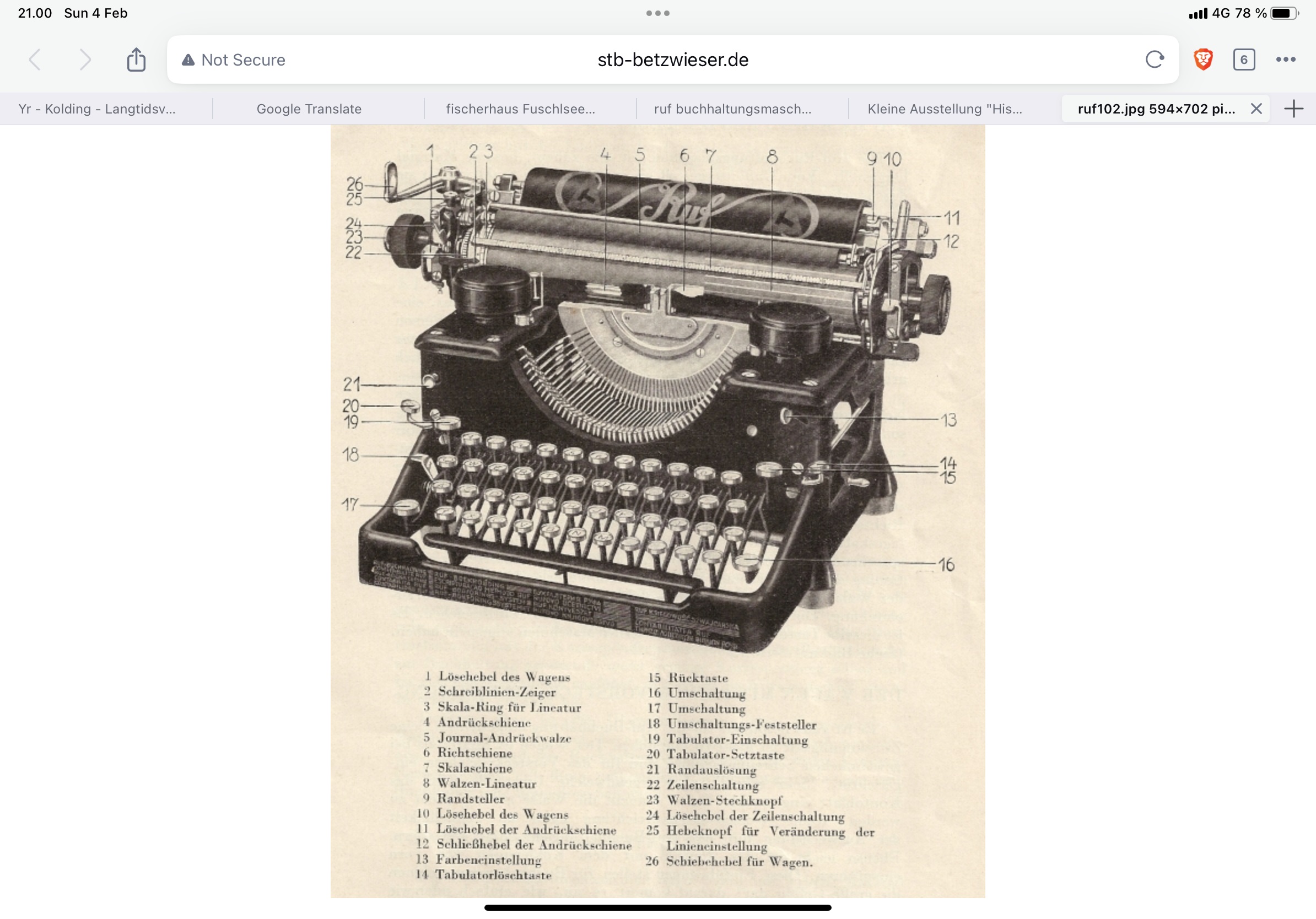 Ruf bogholderimaskine 1934