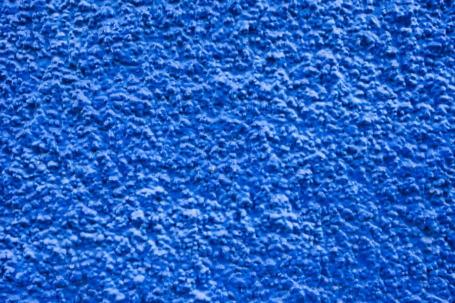 Photo 27484: Plastered, very blue wall
