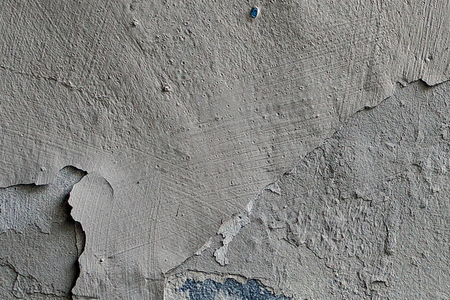 Photo 23873: Decayed, plastered, grey wall